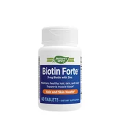Natures Way – Biotin Forte z cinkom, 60 tablet