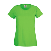 Green Womens T-shirt Lady fit Original Fruit of the Loom