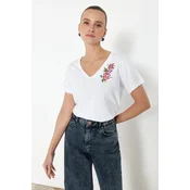 Trendyol Milla Ženska majica TWOSS24TS00266, Bela