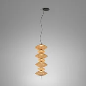Bover LED-visoka svetilka Yuyun S/7C, zatemnilna 0-10V, bež - Dnevna soba/jedilnica - Dizajn - Bež, črna - Tkanine/tekstil