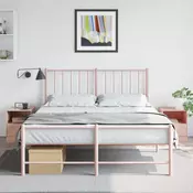 Nocni ormarici 2 kom ružicasti 34,5 x 39 x 44 cm celicni