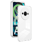 Hibridna maska Crystal Bumper s ugradenom zaštitom zadnje kamere za Xiaomi Redmi A3 - metallic white