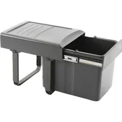 EKOTECH vgradni koš za odpadke Mega 40, 1 x 34 litrov, umetna masa, siva