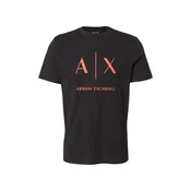 ARMANI EXCHANGE Majica oranžna/črna