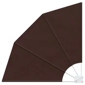 vidaXL Zaslon za zasebnost na balkonu 160 x 160 cm Poliester Rjava