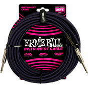 Ernie Ball Braided Straight Straight Inst Kabel Ljubičasta 7,5 m Ravni - Ravni