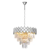 Luster na lancu CARISMA 9xE14/40W/230V matni hrom