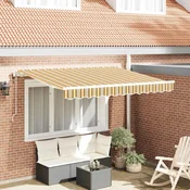 Vidaxl Retraktilna tenda Rumena 300 x 200 cm blago