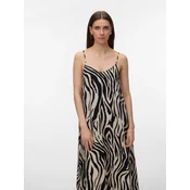 Vero Moda Poletna obleka Emilo 10340519 Bež Loose Fit