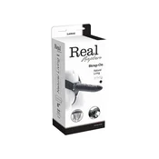 shumee Proteza - VIBRATORI S TRAKOM CAVO REAL RAPTURE 8 ČRNEGA OBLIKOVALCA