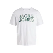 Jack & Jones Majica Ejeff Logo 12288536 Bela Regular Fit