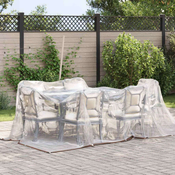 vidaXL Tarpaulin s očesi Transparentno 2 x 2 m Polietilen
