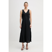 Lanena obleka Dkny