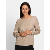 heine Bluza svetlo rjava/bela