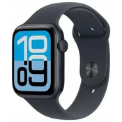 Apple Watch SE 3 GPS 44 mm Midnight aluminijast športni pašček M/L 1 kos.