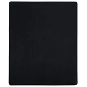 Vidaxl Napenjalna rjuha 2 kosa črna 100x200 cm bombaž