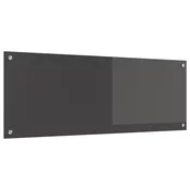Kuhinjski zid Tamno siva 110 x 40 cm Staklo otporno na udarce