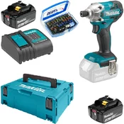 Set udarni vijačnik DTD156 + 2 bateriji + polnilec + kovček + nastavki | MAKITA - Makita - 18V