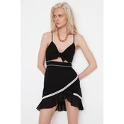 Trendyol Dress - , Črna - Wrapover