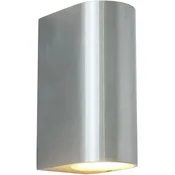Northix Mats II Stenska svetilka 2xGU10 vtičnica IP44 Aluminij