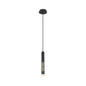 Globo 15630H - LED luster na sajli PENNY LED/12W/230V 3000K crna