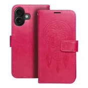 MEZZO Book ovitek na preklop za iPhone 16 dream catcher magenta