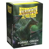 Dragon Shield 100 Standard Sleeves - Forest Green Matte