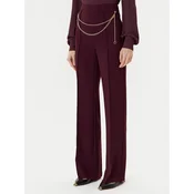 TWINSET Palazzo hlače 252TP2281 Bordo rdeča Wide Leg