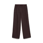 VERO MODA Hlače VMMelaney temno rjava