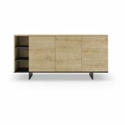 Nizka komoda v hrastovem dekorju 170x80 cm Cequoia – Marckeric