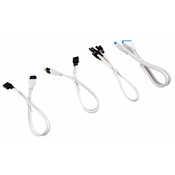 Corsair Premium Sleeved Frontpanel Kabel Verlängerungskit, weiß CC-8900245