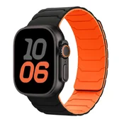 BStrap Armor Magnetic pašček za Apple Watch 38/40/41/42mm, black orange