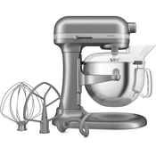 Kitchenaid 5KSM60SPXECU Artisan Küchenmaschine mit Schüsselheber, Kontur-SIlber, 5,6 Liter