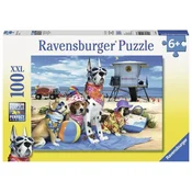 Ravensburger puzzle (slagalice) 100XXL Psi na plazi RA10526