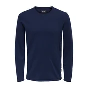Only & Sons Pulover temno modra/črna