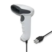 Qoltec 1D čitalnik črtne kode | CCD matrika | USB | bela