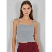 Bigdart Top Crop Top siva
