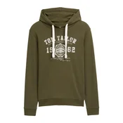 TOM TAILOR Majica oliva/bela