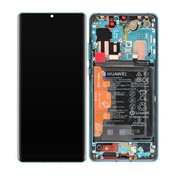 Huawei P30 Pro, P30 Pro 2020 - LCD zaslon + steklo na dotik + okvir + baterija (Aurora) - 02352PGE Genuine Service Pack