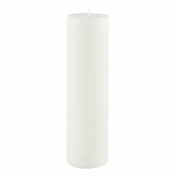 Bela sveča Ego Dekor Cylinder Pure, čas gorenja 75 h