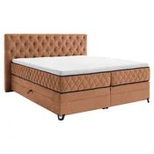 Modern Living Postelja Boxspring Carmen, Barva Lešnika, 180x200