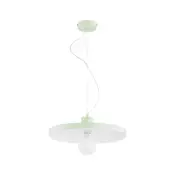 Lestenec na vrvici ETERI 1xE27/15W/230V v mentolni barvi