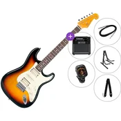 SX SST62+ /HSH SET 2 3-Tone Sunburst Električna kitara