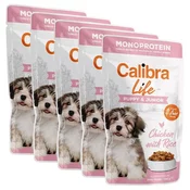 Calibra Dog Life Puppy & Junior Chicken with Rice, vrečka 5 x 150 g