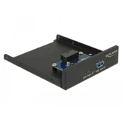 DeLOCK 63962 drive bay panel 8.89 cm (3.5) I/O ports panel Black