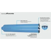 Bosch Standard for Concrete dijamantska kruna za bušenje 2608601739, 82 mm, 450 mm, 7, 10 mm