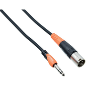 Kabel Bespeco - SLSM450, TRS/XLR, 4.5m, crno/narancasti