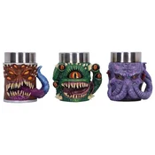 Komplet 3 mini kozarčkov za žgane pijače Dungeons & Dragons Mini Monster