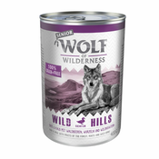 Wolf of Wilderness Senior 6 x 400 g - Green Fields - Jagnjetina & piščanec