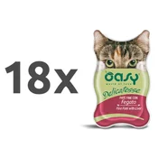 Oasy Delicatesse Adult piščančja jetrca, paté v posodici - 85 g 18 x 85 g